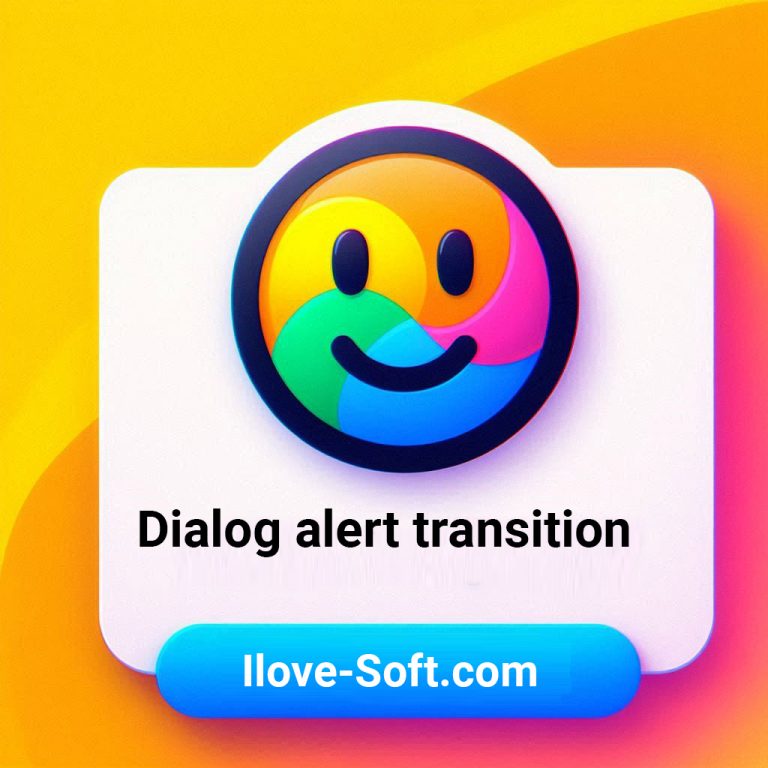 Dialog alert transition